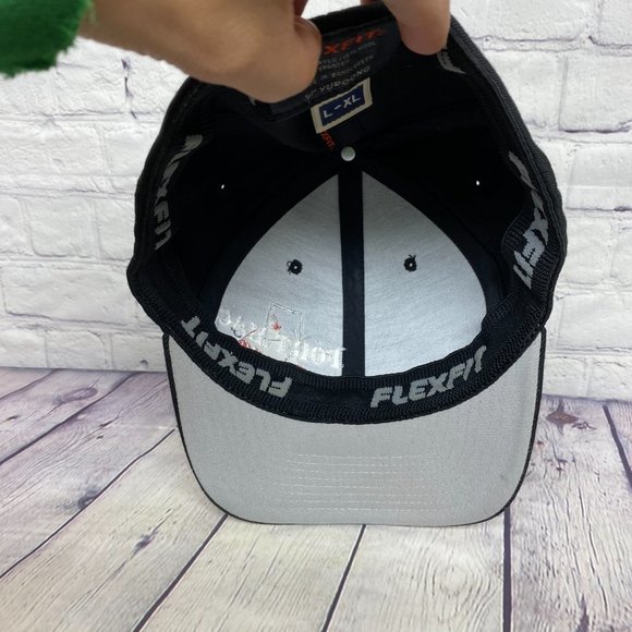 Baseball Hat Cap Stretch Fit L-XL YUPOONG Fort Mac Strong Flex Fit Embroidered - Picture 7 of 9